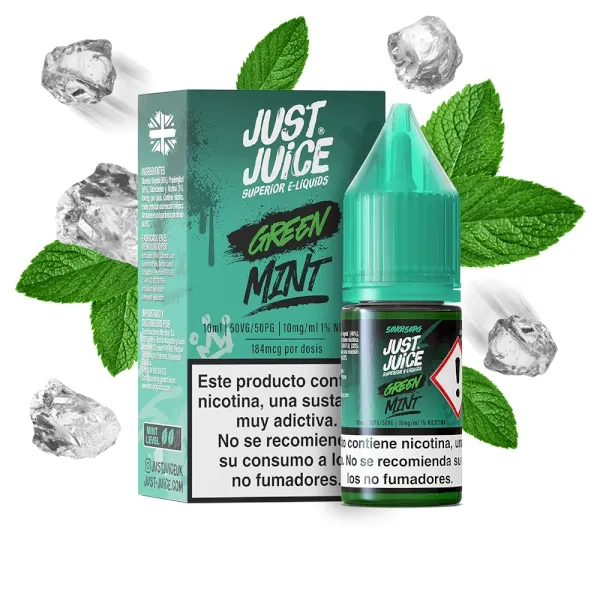 JUST JUICE SALTS (MINT RANGE) - GREEN 10ML