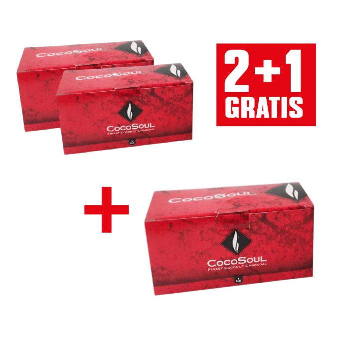 2+1 CARBON NATURAL COCOSOUL 27X27X27 MM <1KG>