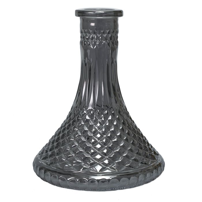 BASE GRANDE TALLADA PUNTOS GREY LABRADA (BIG H BLACK) - MR SHISHA