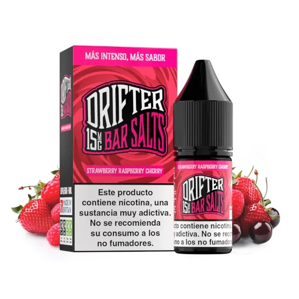DRIFTER BAR SALTS - STRAWBERRY RASPBERRY CHERRY 10ML