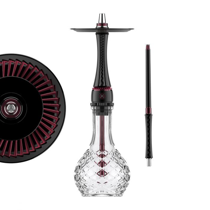 SHISHA MAXX HOOKAH ROYAL RUBY BLACK