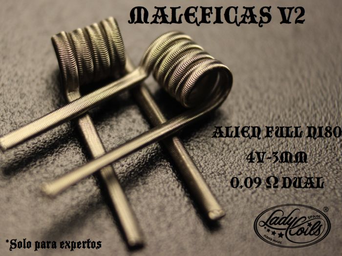 MALÉFICAS V2 (ALIEN +- 0,09/0,18 ohms)