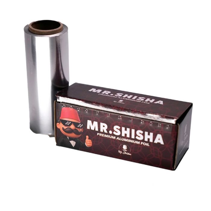 ROLLO PAPEL DE ALUMINIO - MR SHISHA (25 METROS 40 MICRAS)