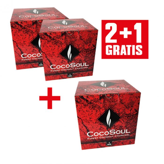 2+1 CARBON NATURAL COCOSOUL 26X26X26 MM  <1KG>