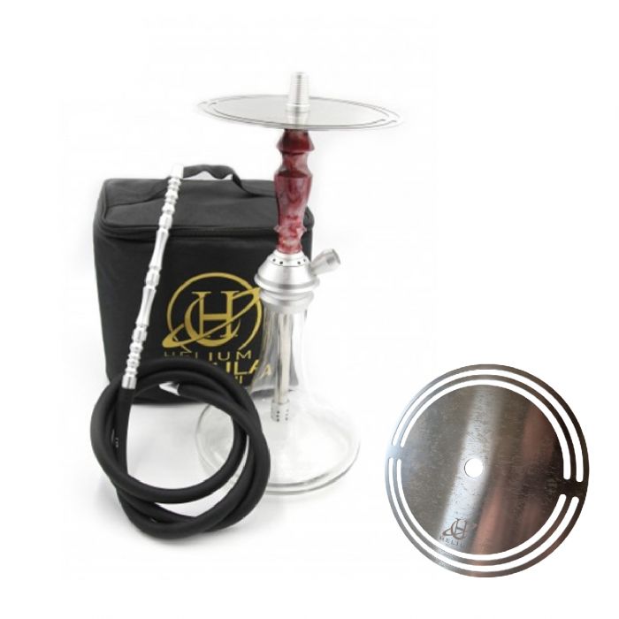 CACHIMBA SHISHA HELIUM NEBULA MINI SILVER - RED