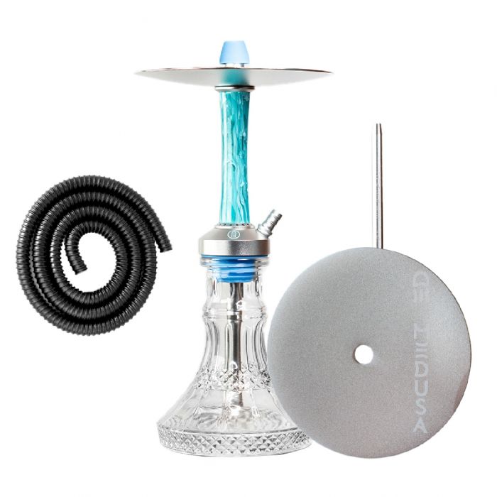 SHISHA MEDUSA - MOON SILVER/TURQUOISE