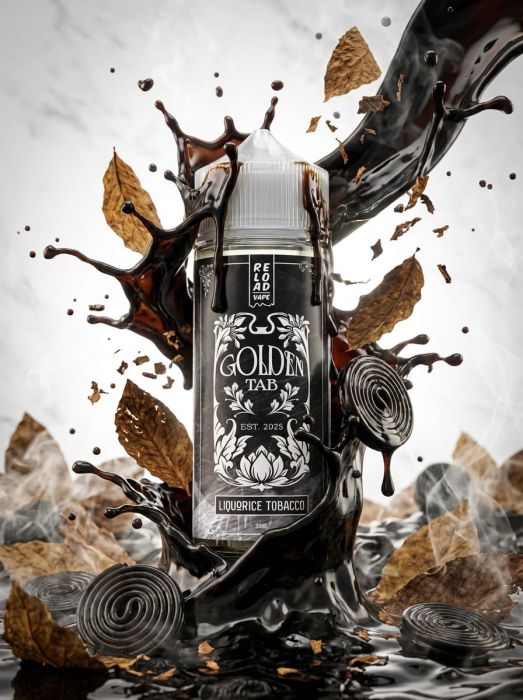 LONGFILL (AROMA) RELOAD - GOLDEN TAB - LIQUERICE TOBACCO (30/120ML)
