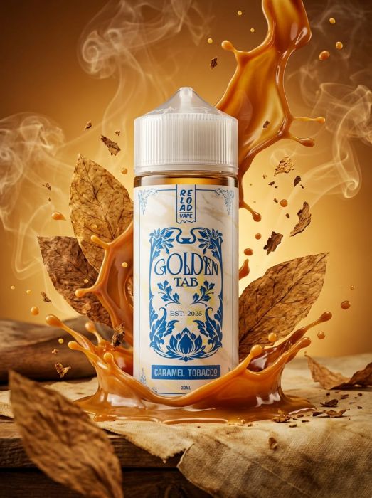 LONGFILL (AROMA) RELOAD - GOLDEN TAB - CARAMEL TOBACCO (30/120ML)