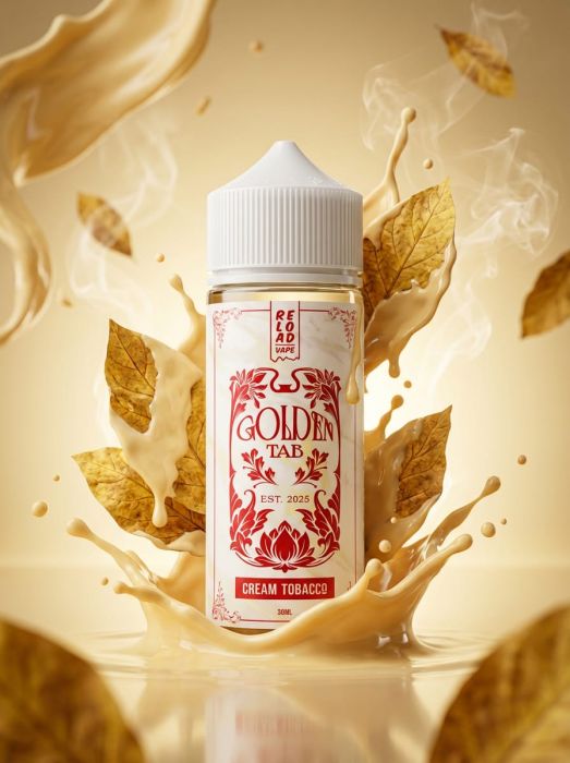 LONGFILL (AROMA) RELOAD - GOLDEN TAB - CREAM TOBACCO (30/120ML)