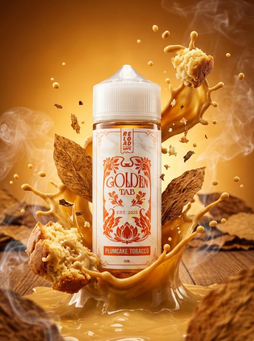 LONGFILL (AROMA) RELOAD - GOLDEN TAB - PLUMCAKE TOBACCO (30/120ML)