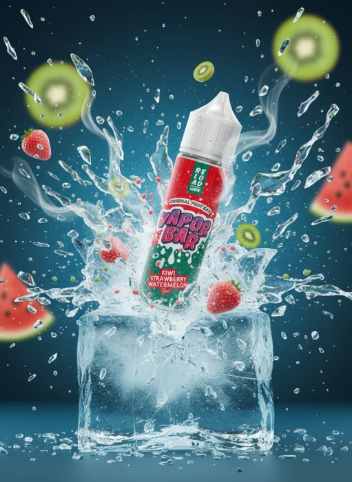 LONGFILL (AROMA) RELOAD - VAPOR BAR - KIWI STRAWBERRY WATERMELON ICE (15/60ML)