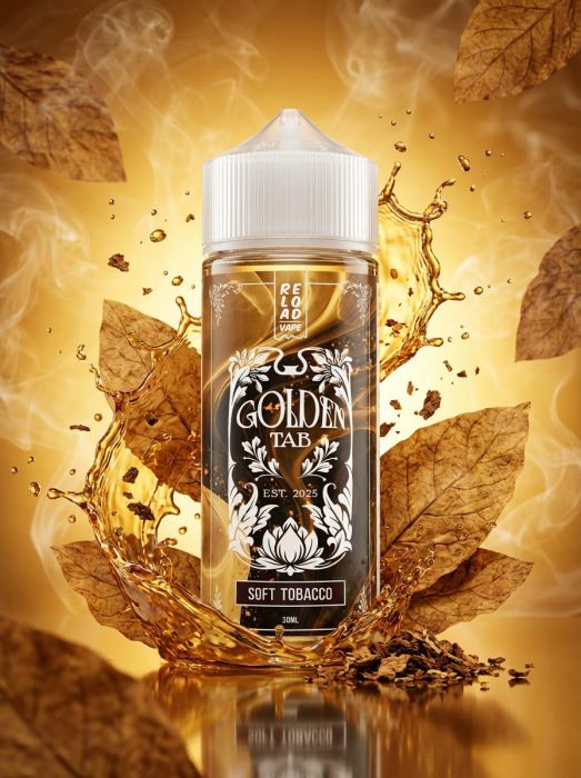 LONGFILL (AROMA) RELOAD - GOLDEN TAB - SOFT TOBACCO (30/120ML)