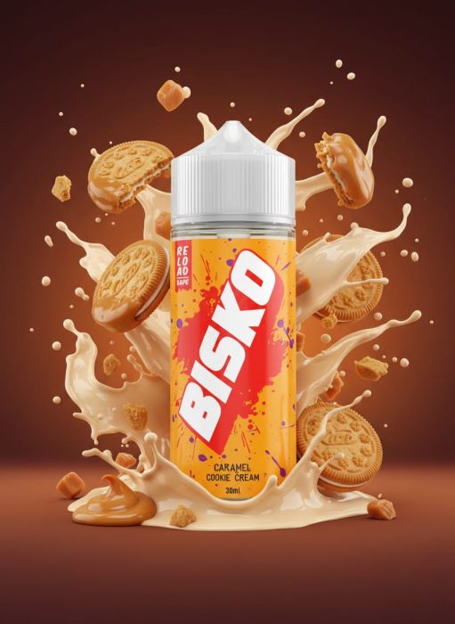 LONGFILL (AROMA) RELOAD - BISKO - CARAMEL COOKIE CREAM (30/120ML)
