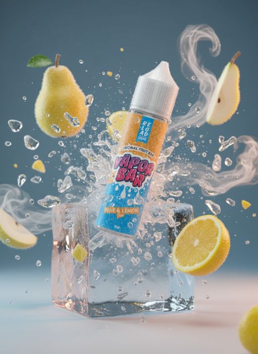 LONGFILL (AROMA) RELOAD - VAPOR BAR - PEAR & LEMON ICE (15/60ML)