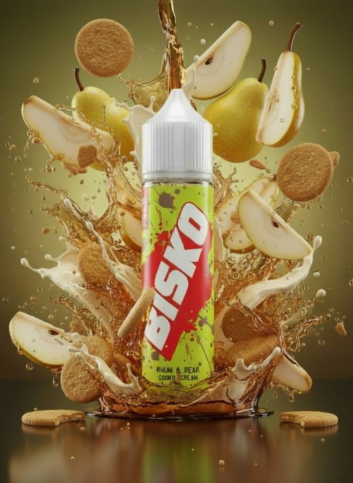 LONGFILL (AROMA) RELOAD - BISKO - BISCOTTO RUM & PEAR COOKIE CREAM (15/60ML)