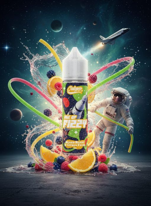 LONGFILL (AROMA) CALYPSO - AGE OF FIZZY - MIXED BERRY & CITRUS FRIZZ (15/60ML)