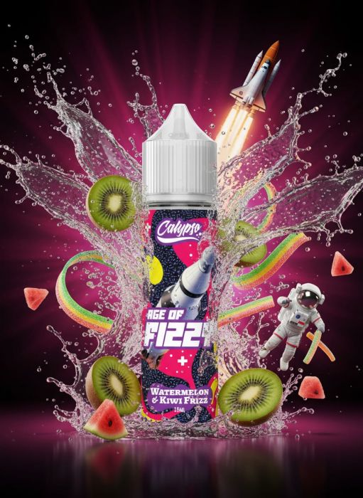 LONGFILL (AROMA) CALYPSO - AGE OF FIZZY - WATERMELON & KIWI FRIZZ (15/60ML)