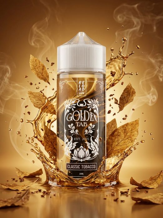 LONGFILL (AROMA) RELOAD - GOLDEN TAB - CLASSIC TOBACCO (30/120ML)