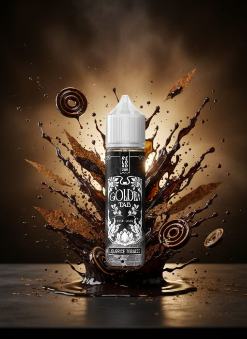 LONGFILL (AROMA) RELOAD - GOLDEN TAB - LIQUERICE TOBACCO (15/60ML)