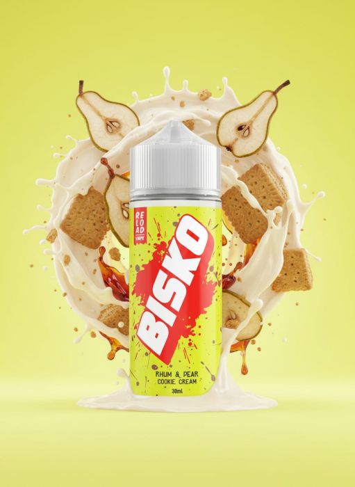 LONGFILL (AROMA) RELOAD - BISKO - BISCOTTO RUM & PEAR COOKIES (30/120ML)