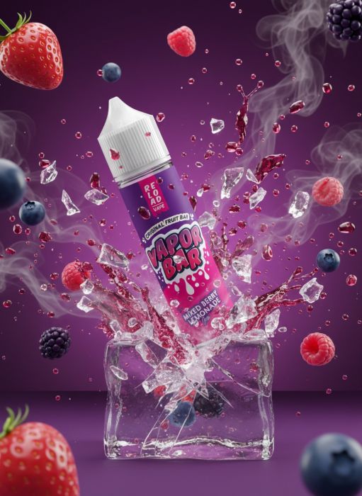 LONGFILL (AROMA) RELOAD - VAPOR BAR - MIXED BERRY LEMONADE ICE (15/60ML)