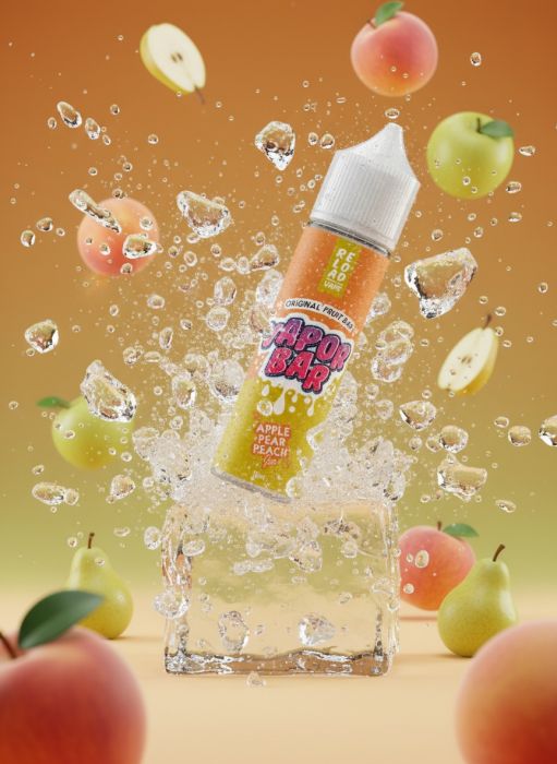 LONGFILL (AROMA) RELOAD - VAPOR BAR - APPLE PEAR PEACH ICE (15/60ML)