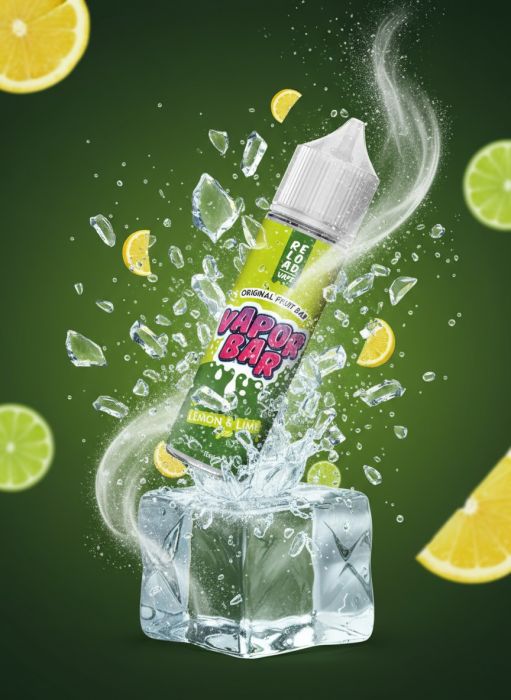 LONGFILL AROMA RELOAD - VAPOR BAR - LEMON & LIME ICE 15ML