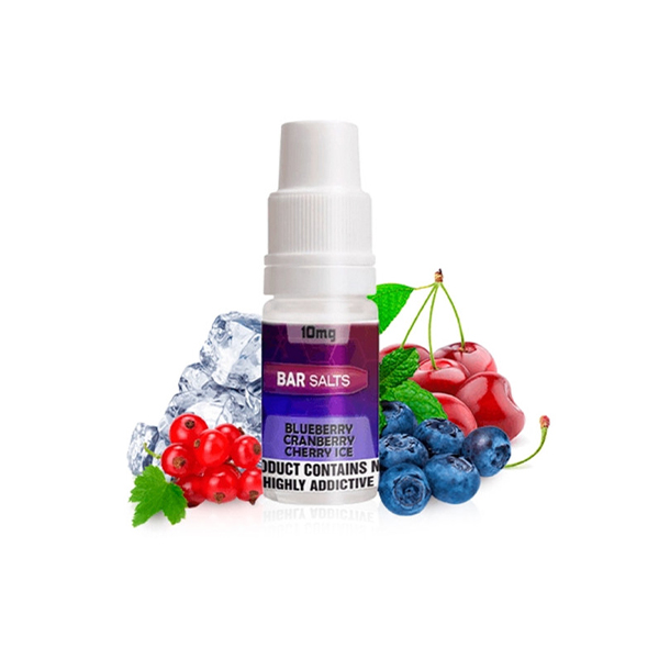 BAR NIC SALTS BLUEBERRY CHERRY CRANBERRY ICE 10ML