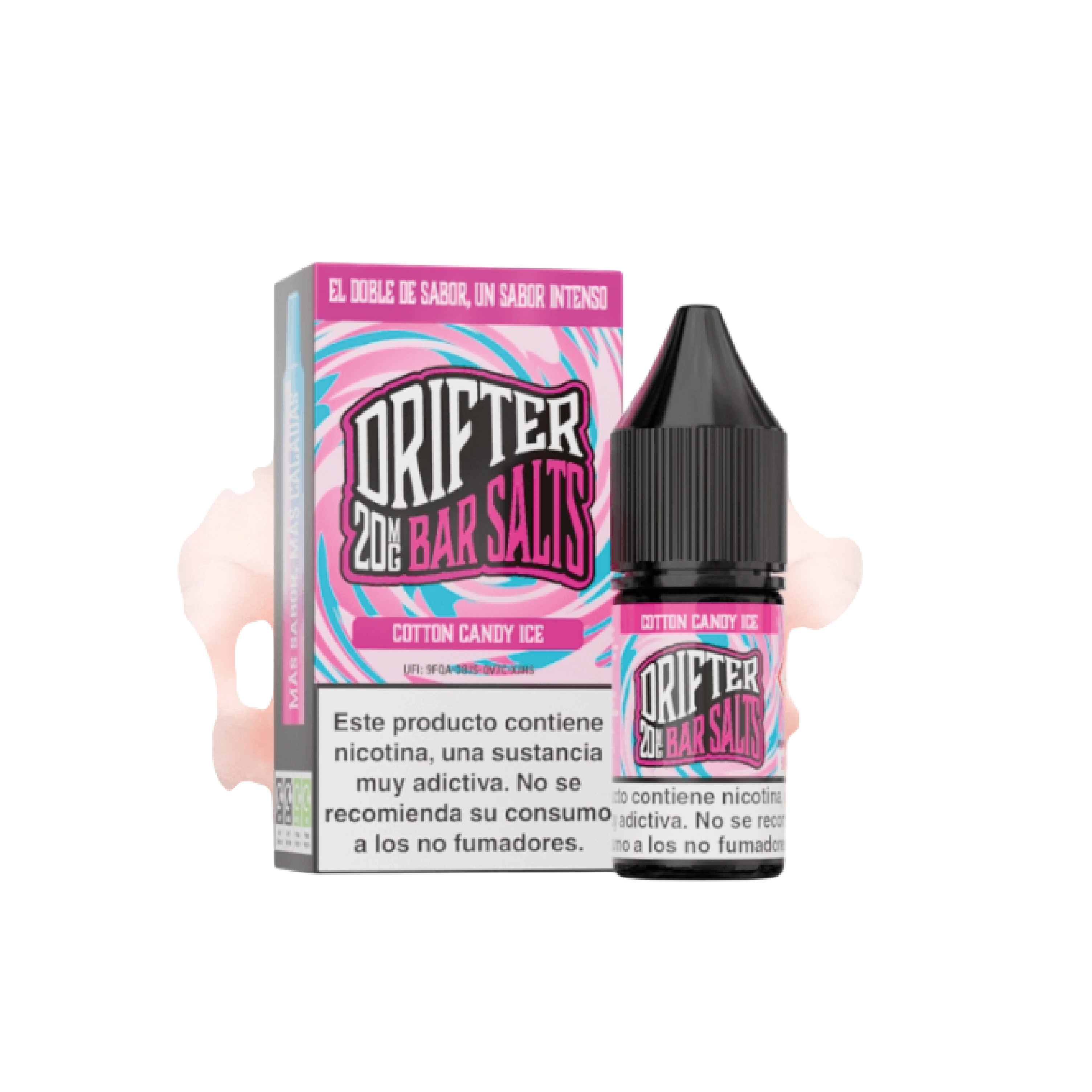 DRIFTER BAR SALTS - COTTON CANDY ICE 10ML