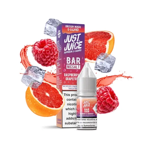 JUST JUICE SALTS (BAR) - RASPBERRY GRAPEFRUIT 10ML