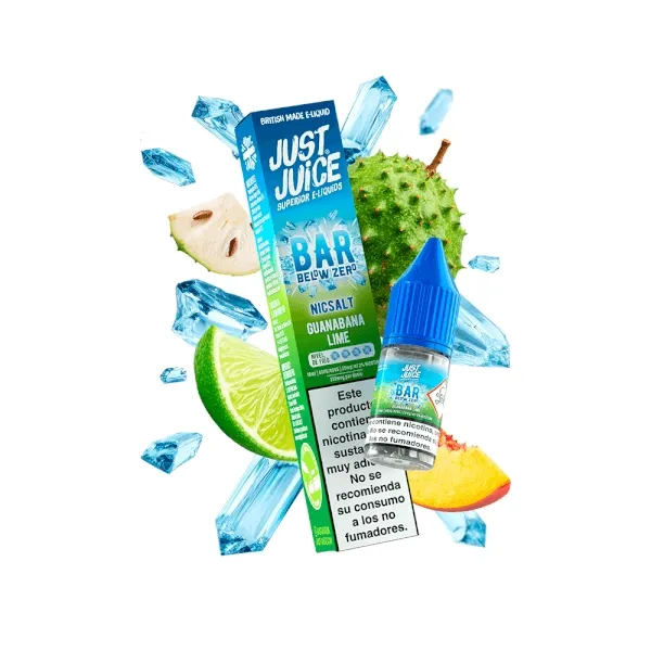 JUST JUICE SALTS (BELOW ZERO) - GUANABANA & LIMA (10MG) 10ML