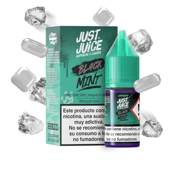 JUST JUICE SALTS (MINT RANGE) - BLACK 10ML