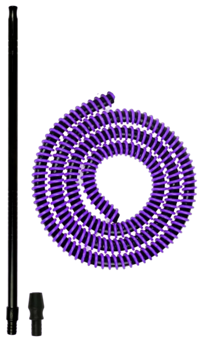 MANGUERA + BOQUILLA OLD BOWL FLUX - NEGRO/VIOLETA + B.NEGRA