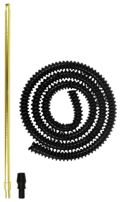 MANGUERA + BOQUILLA OLD BOWL FLUX - NEGRO + B.DORADA