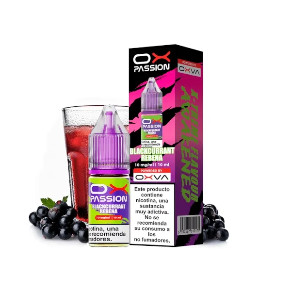 OX PASSION (OXVA) SALTS - BLACKCURRANT REBENA 10ML