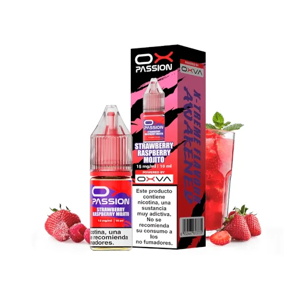 OX PASSION (OXVA) SALTS - STRAWBERRY RASPBERRY MOJITO 15MG 10ML