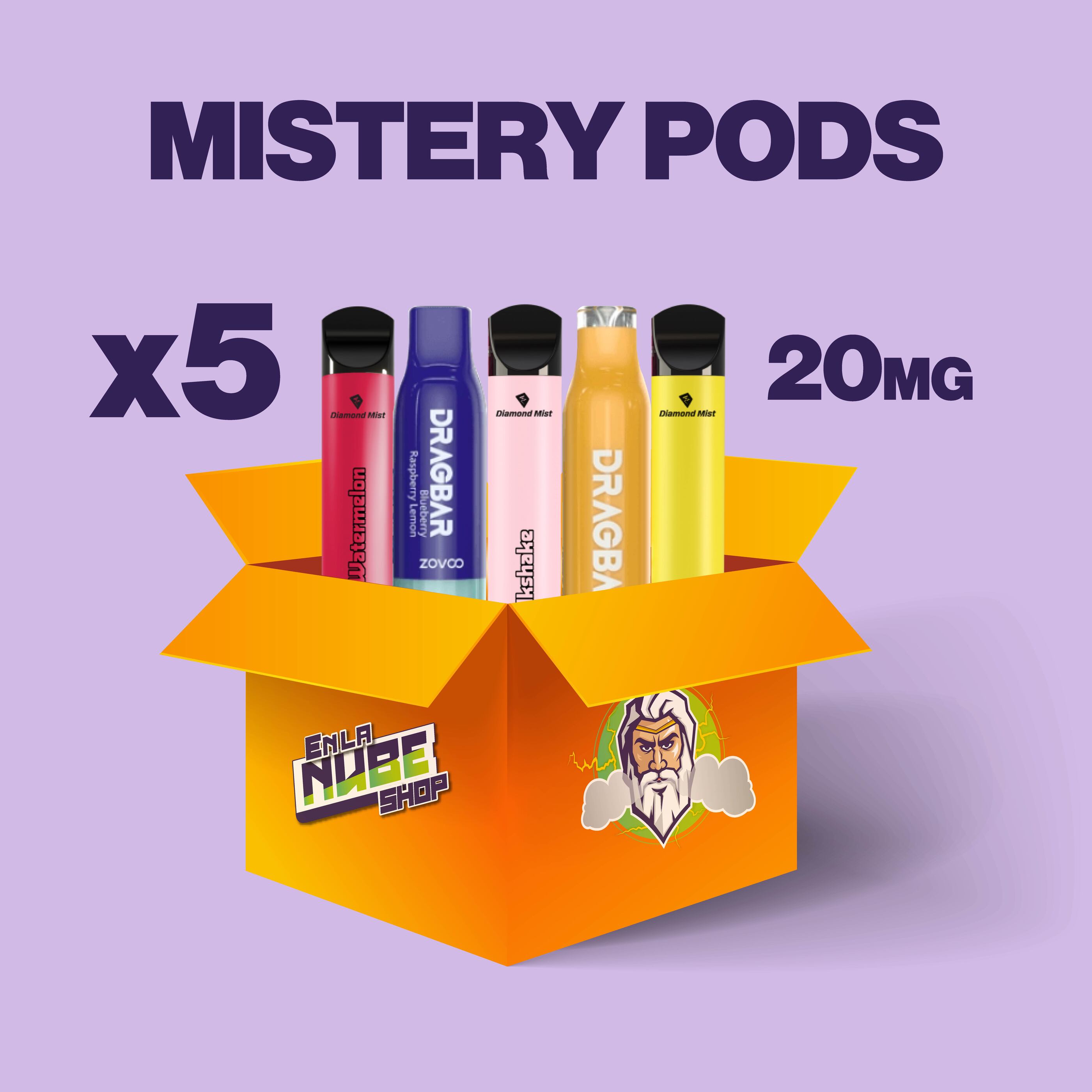 PACK 5 PODS 20MG MISTERY PODS
