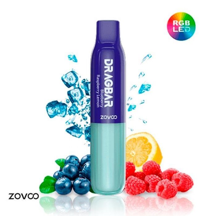 VOOPOO ZOVOO DRAGBAR 600S LED BLUEBERRY RASPBERRY LEMON ZERO 00MG