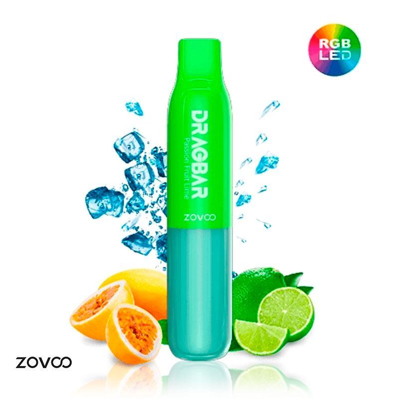 VOOPOO ZOVOO DRAGBAR 600S LED PASSION FRUIT LIME ZERO 00MG
