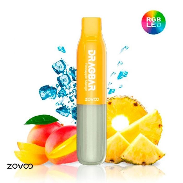 VOOPOO ZOVOO DRAGBAR 600S LED PINEAPPLE MANGO ZERO 00MG