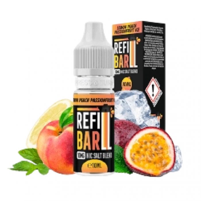 REFILL BAR SALTS LEMON PEACH PASSIONFRUIT ICE 10ML