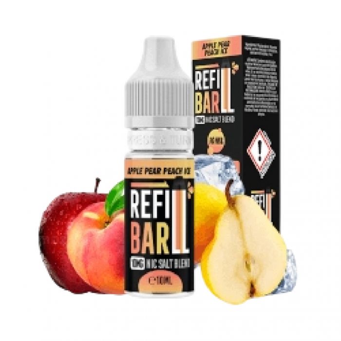REFILL BAR SALTS APPLE PEACH PEAR ICE 10ML