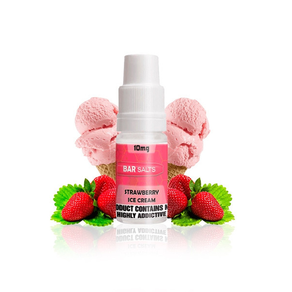 BAR NIC SALTS STRAWBERRY ICE CREAM 10ML
