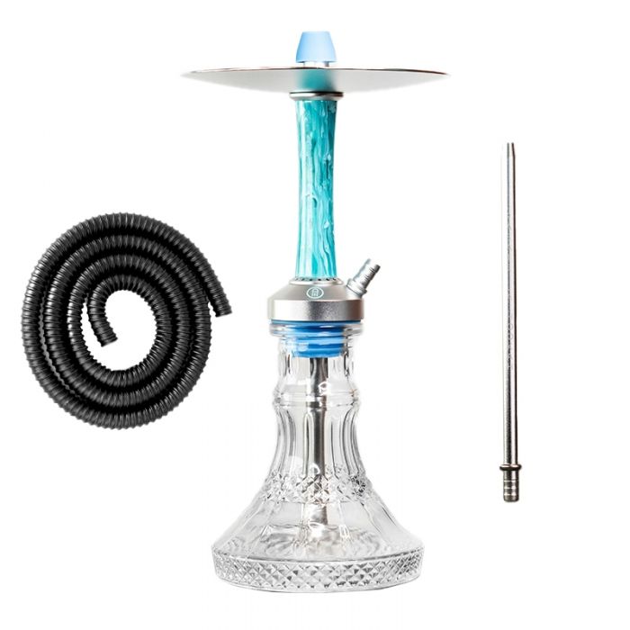 SHISHA MEDUSA - MOON SILVER/TURQUOISE