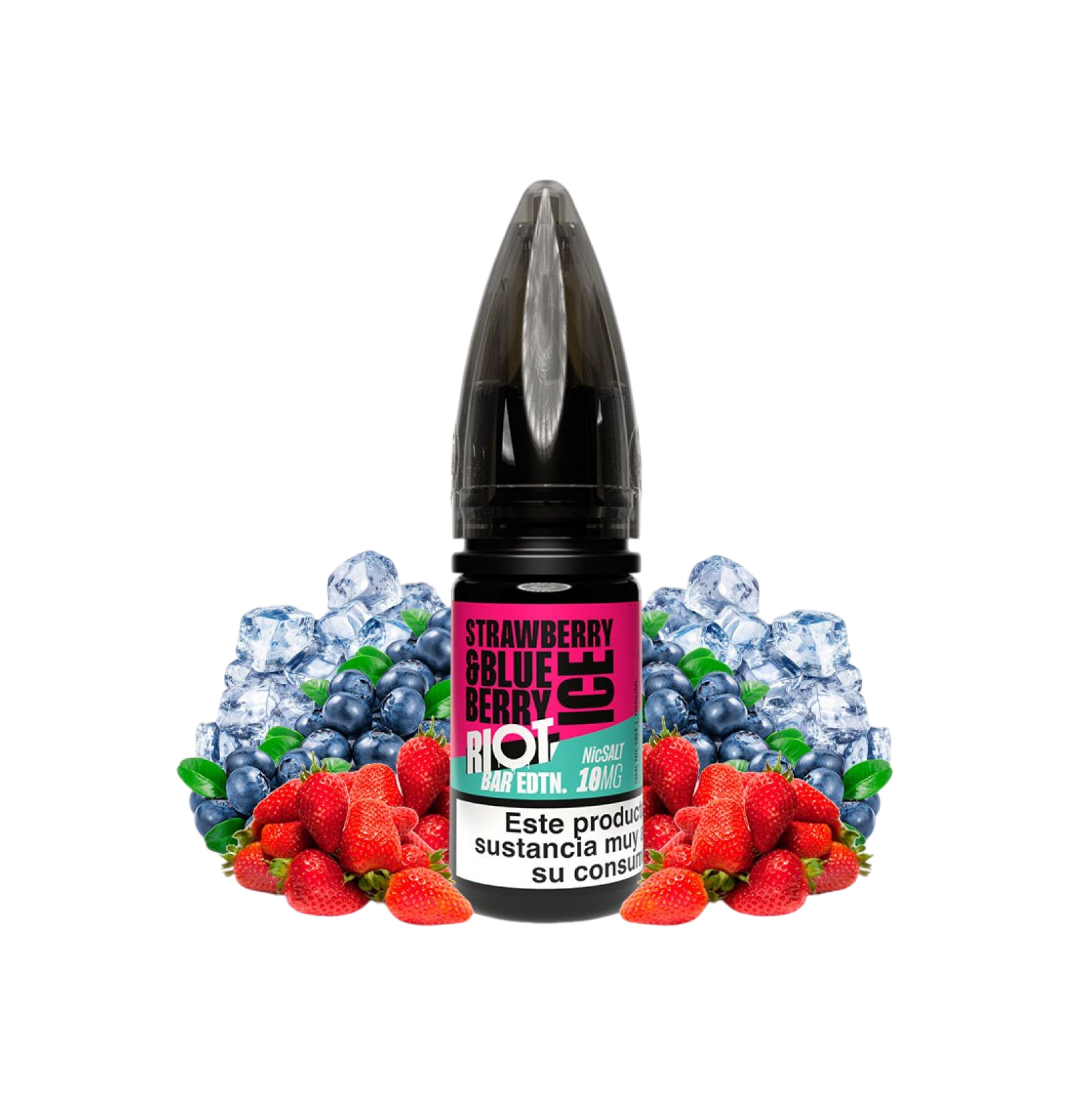 RIOT SALT BAR EDTN STRAWBERRY BLUEBERRY ICE 10ML